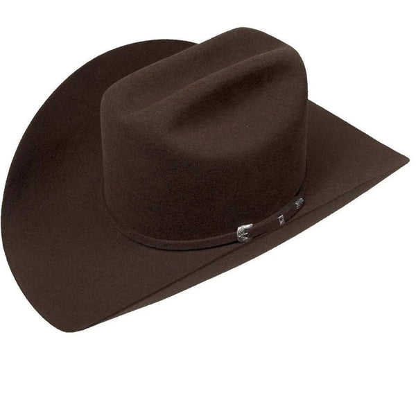 Serratelli Hats - Serratelli 3X Felt Western Cowboy Hat Chocolate 3 1/2" Brim