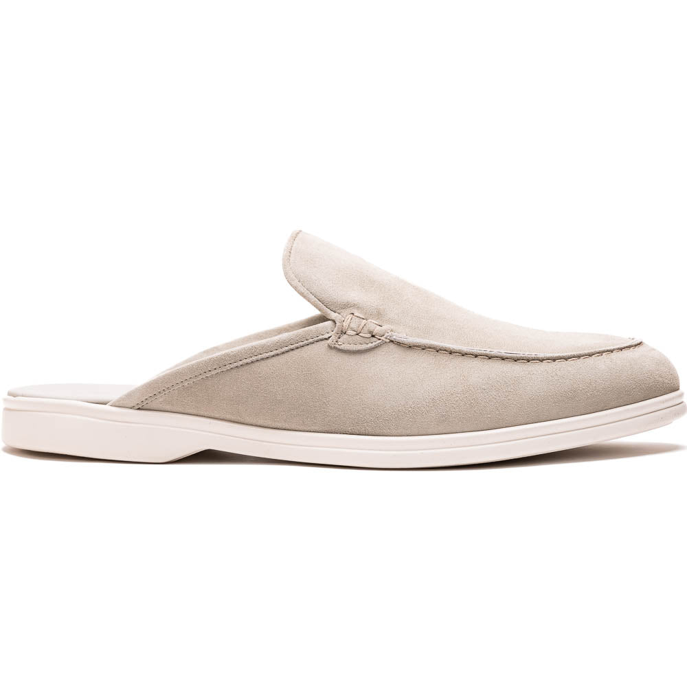 Zelli Soro Sueded Goatskin Slip-On Mule in Grey