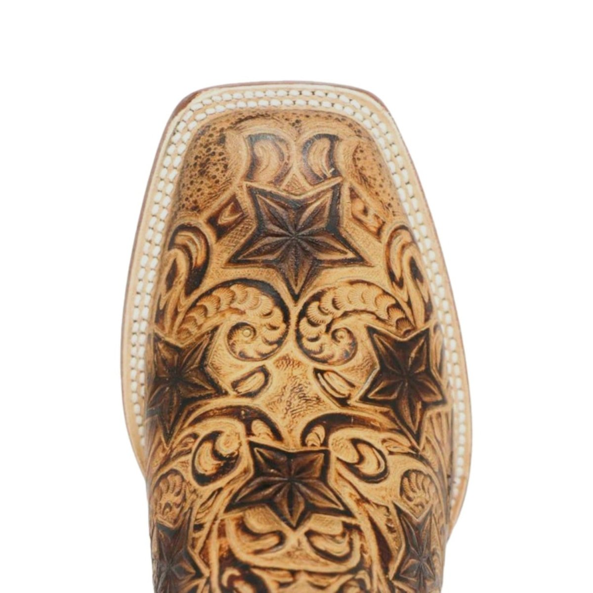 Tanner Mark Women's Dirt Road Diva Hand Tooled Square Toe Leather Boots Orix TML207087