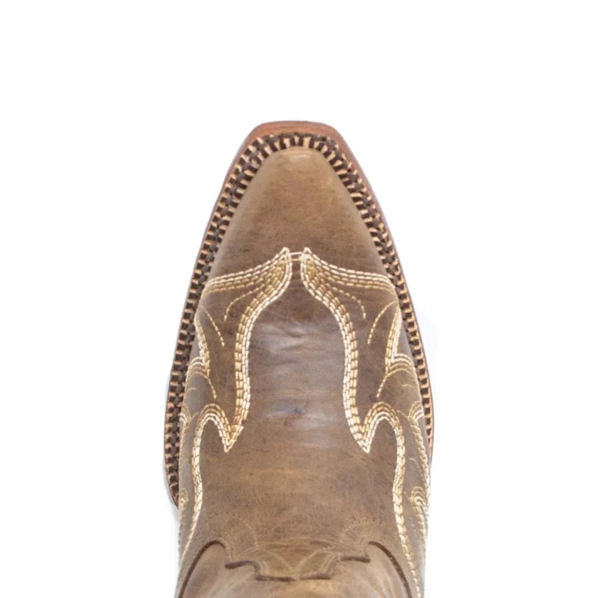 Tanner Mark Women's Snip Toe Fashion Heel Knee High Leather Boots Cognac