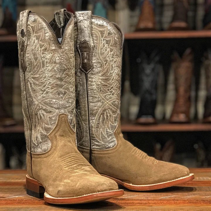 Tanner Mark Women's The Mollee Square Toe Leather Boots Brown