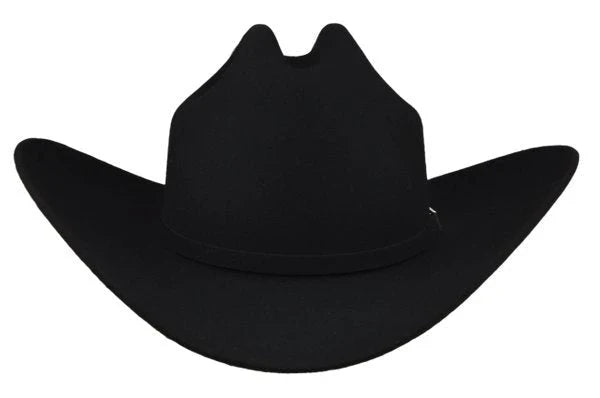 Texana Cuernos Chuecos 100X Color Negro Horma Sinaloa