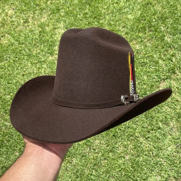 Trending Now - Texana Tombstone Los Dos Carnales 20X Copa Alta Color Chocolate