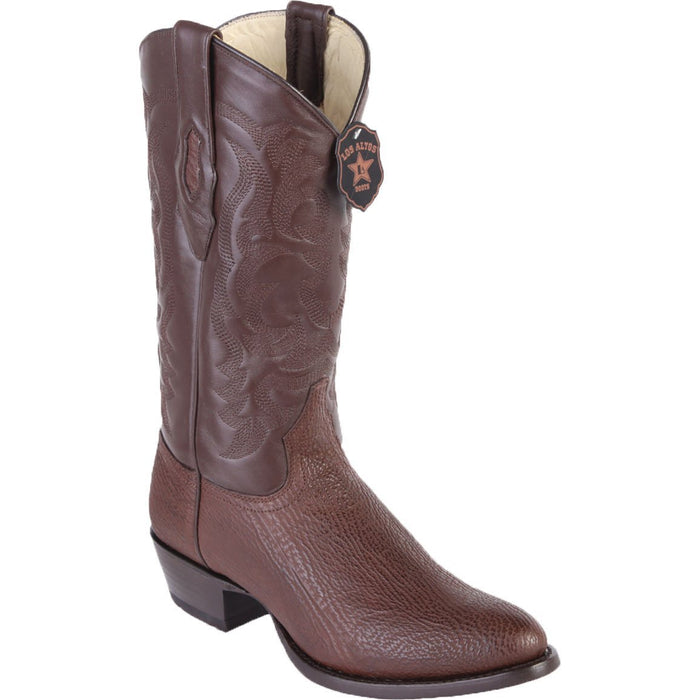 Botas de Tiburon Original Horma Redonda Color Cafe