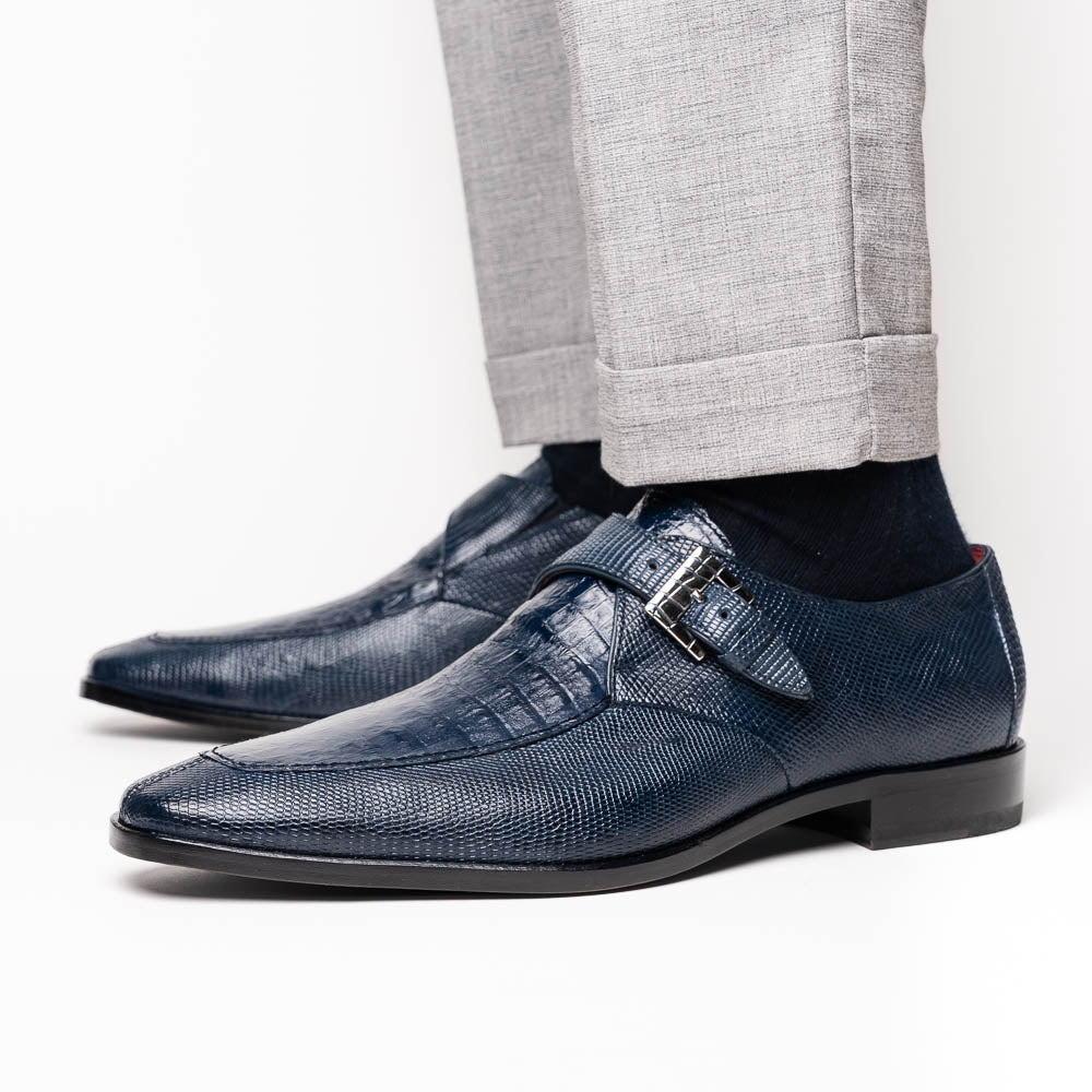 Marco Di Milano Toluca: Navy Leather Dress Shoes
