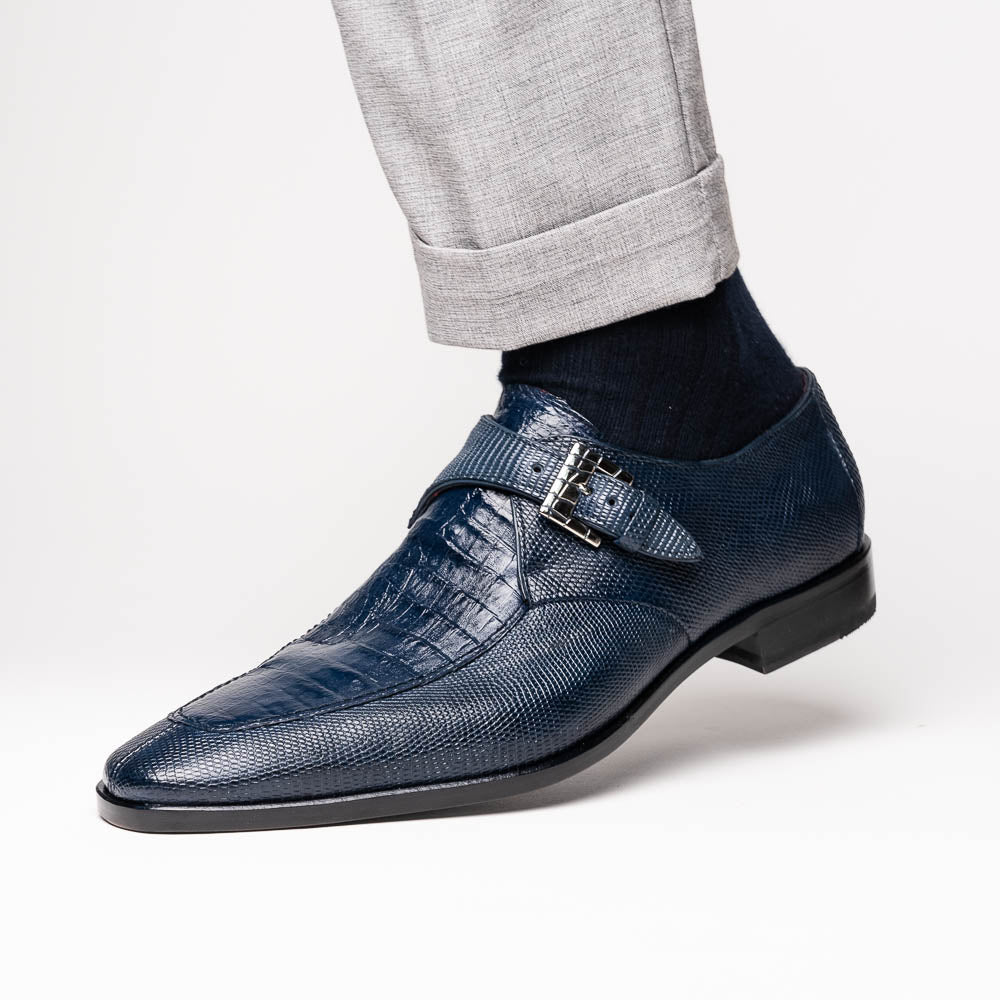 Marco Di Milano Toluca: Navy Leather Dress Shoes