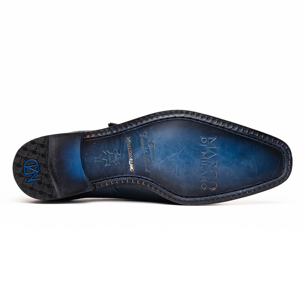 Marco Di Milano Toluca: Navy Leather Dress Shoes