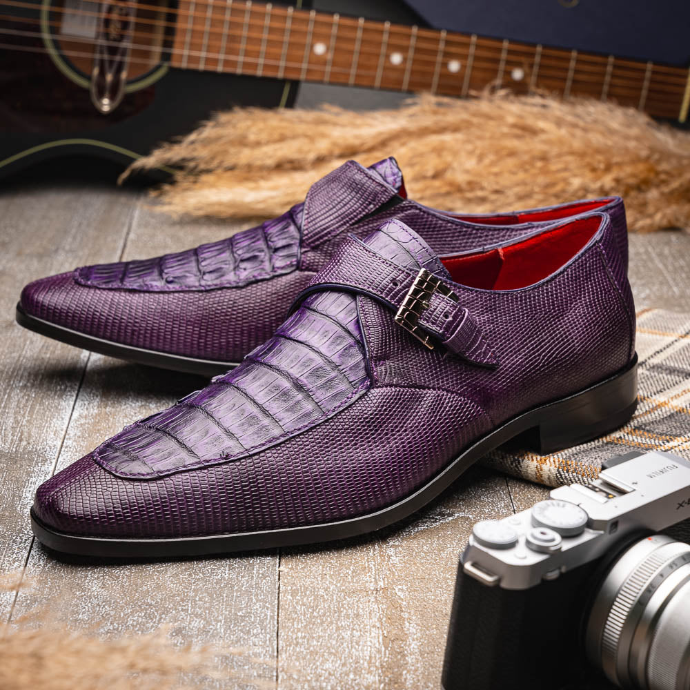 Marco_Di_Milano Toluca: Purple Leather Dress Shoe