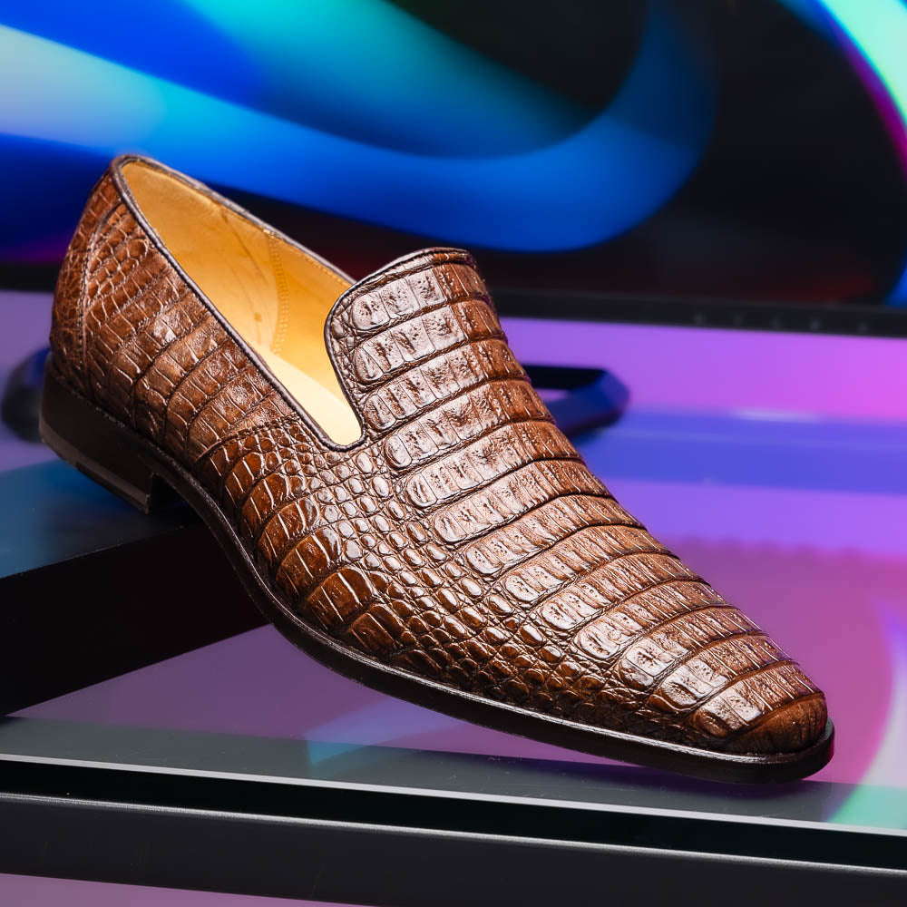 Marco_Di_Milano Trento Brown: Luxury Leather Dress Shoes