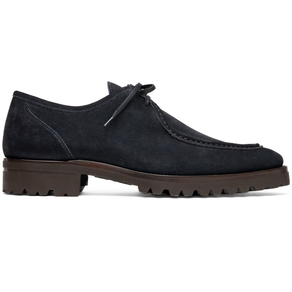 Zelli Wallaby Italian Suede Lace Up Navy (26-303-NVY)