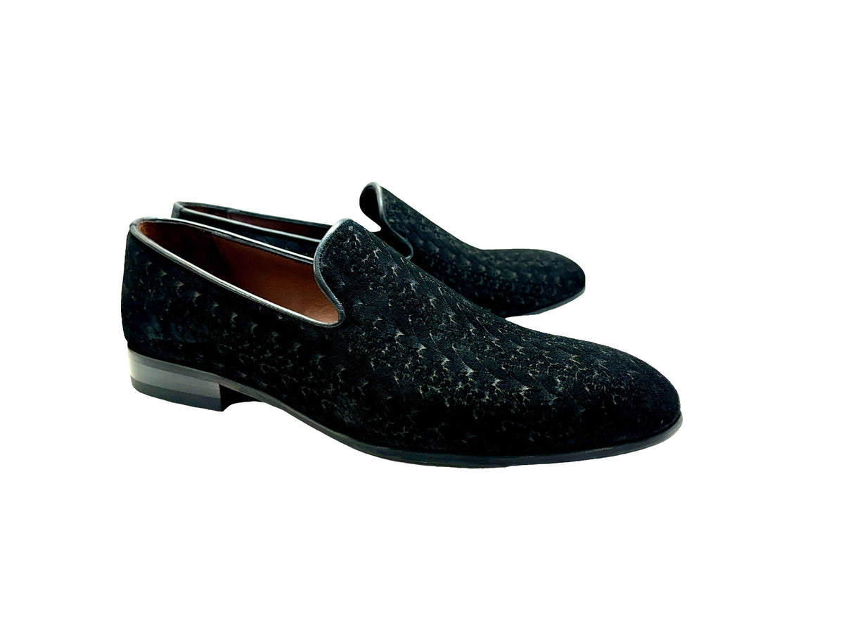 P000503 - Warren Loafer Black Suede
