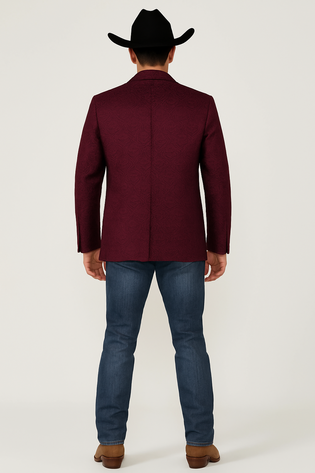 western-blazer-para-hombre-saco-vaquer-paisly-fabric-burgundy-color