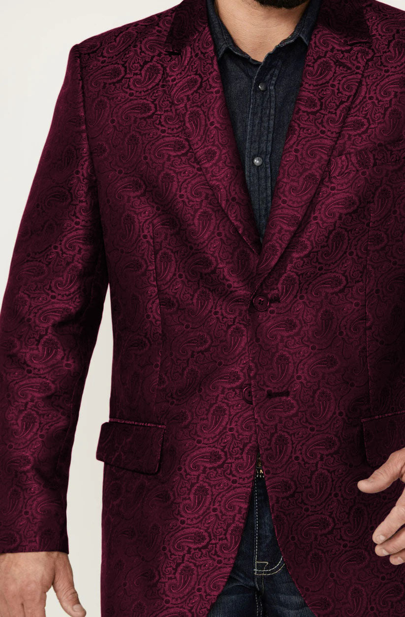 western-blazer-para-hombre-saco-vaquer-paisly-fabric-burgundy-color