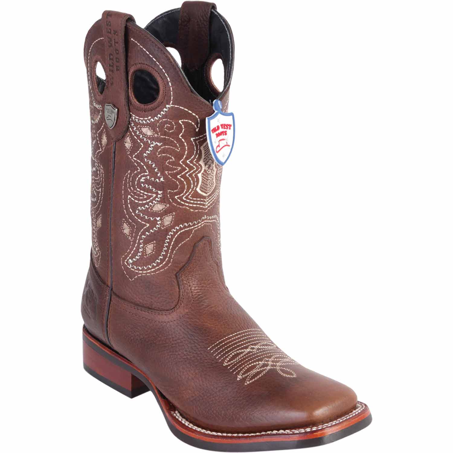 Men's Wild West Genuine Leather Ranch Toe Boots 282527 – ParaHombreUSA