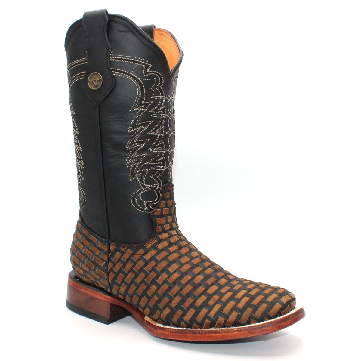 Women's Petatillo Leather Square Toe Boots Tan H223105