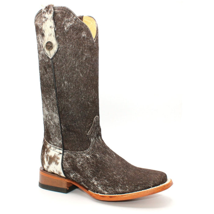 Women's Square Toe Cow Leather Boots