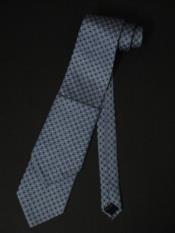 SKU*KA7442 Azul Punteado Diseño W Pañuelo Seda Cuello Corbata