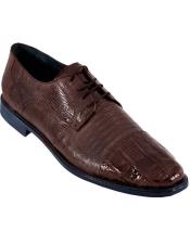 SKU*HA3620 Los Altos Auténtico Caimán Cocodrilo Lagartija marrón Zapato