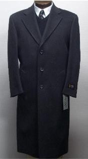 SKU*Sentry3310 Gris carbón de 3 botón 45 pulgadas de cachemira abrigo de lana 