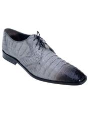 SKU*KS121 Cocodrilo Los Altos Oxfords Estilo gris Vestir Zapatos