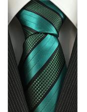 SKU*SD923 Verde con Texturado Raya Tejido Moda Corbata