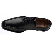 SKU*SD572  francés Becerro cordón -arriba cuero forrado Negro /marrón zapato