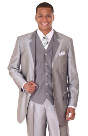 SKU*VQ7387 masculino Pleito de Manera de Sharkskin concedido de plata: rebaje ropa de masculino para venta 