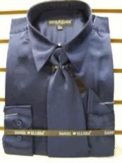 SKU * UG323 Camisa de raso vestido de Nueva Navy Tie Combo camisas hombres de