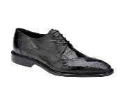 SKU*HA1879 Belvedere Nino Negro color y Avestruz Anguila Acento irlandés Zapatos