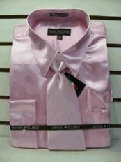 SKU * PS188 Camisa de vestir de Nueva rosado del satén Tie Combo camisas hombres de