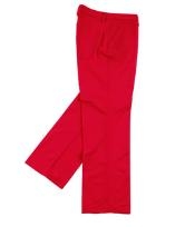 SKU*WL12 Rojo Amplio Pierna Triple Pliegue Pantalón