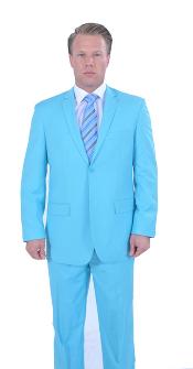SKU*SNG423 De los hombres 2 piezas asequible Ligero Azul traje en línea venta