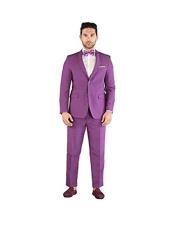 SKU*EK569 Hombres PurpleTwo Button Cheap Business Mens Slim Fit Trajes Liquidación - Trajes Para Hombre